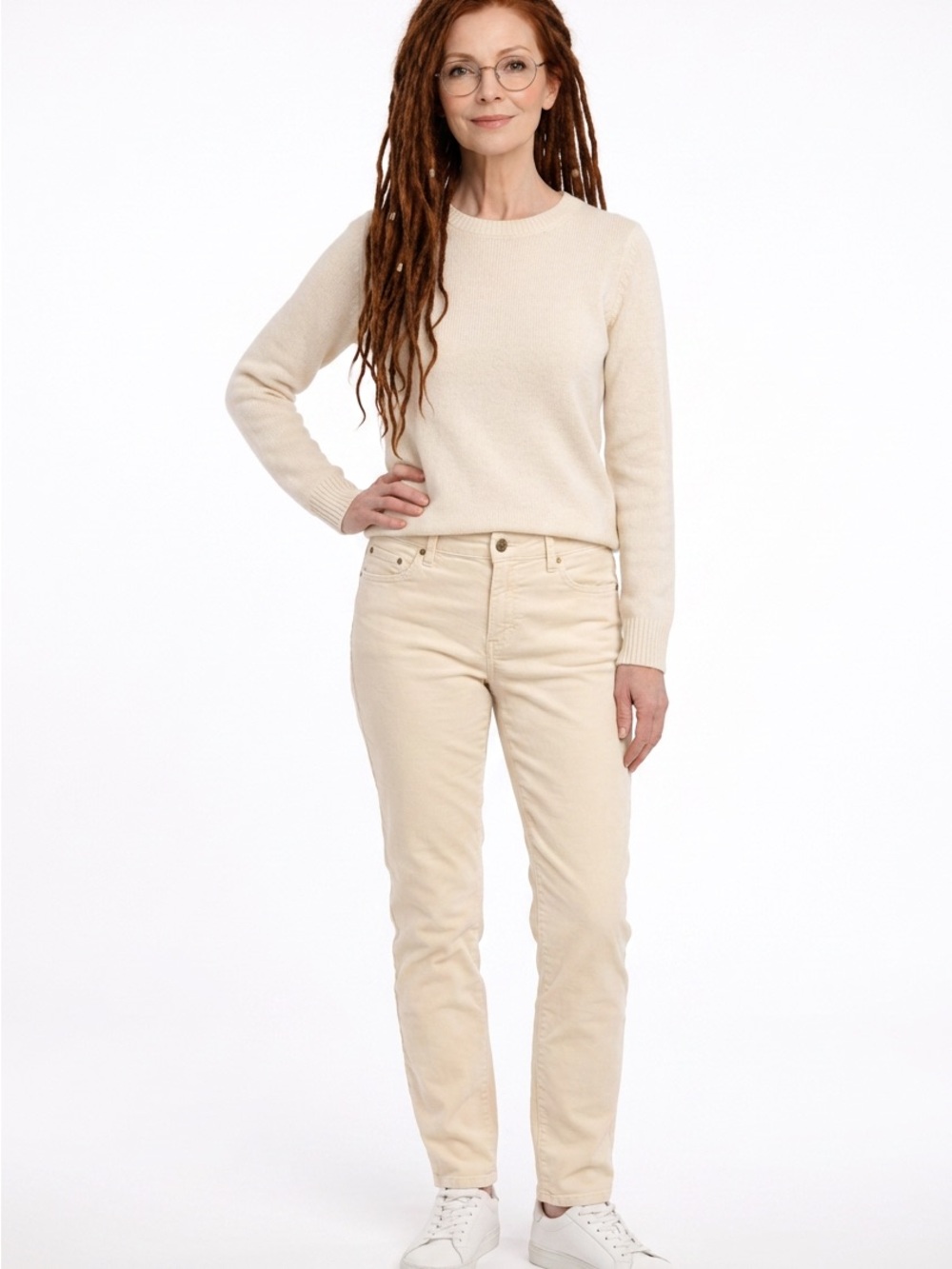 Chico's Straight Leg Jeans in white